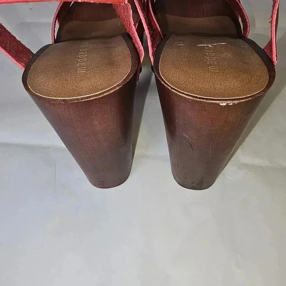 NWOT Madden Girl orange chunky heel sandles - Picture 10 of 10